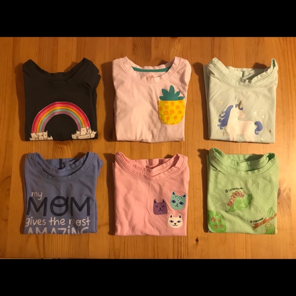 Cat & Jack Other - 6 Toddler Girls Cat & Jack t shirts